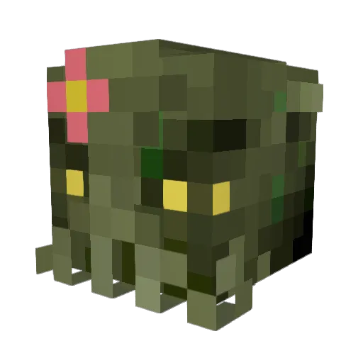 Caifulu Minecraft avatar head, 3D render