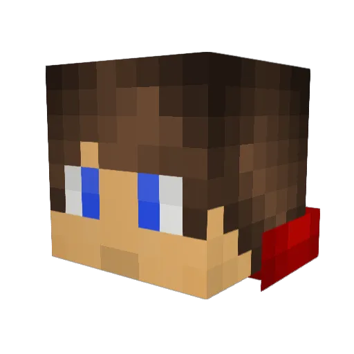 CailenVautour Minecraft avatar head, 3D render