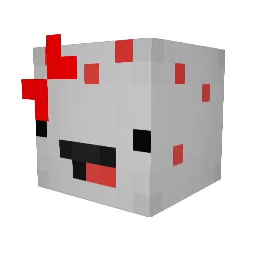 Cailin_7 Minecraft avatar head, 3D render