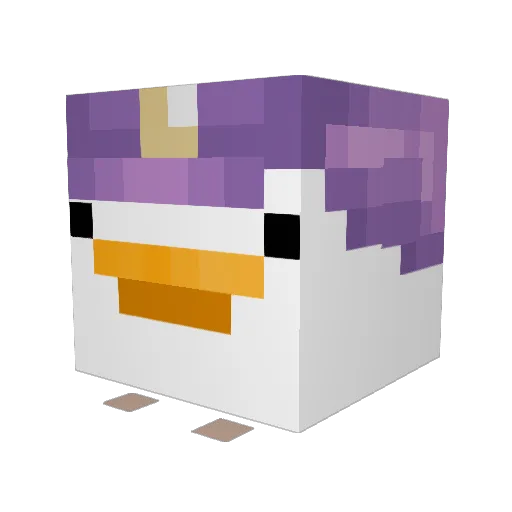 CaillouDA Minecraft avatar head, 3D render