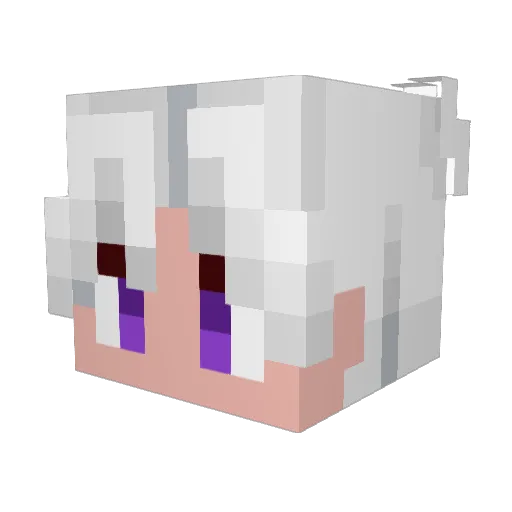 CaillouTropBeau Minecraft avatar head, 3D render