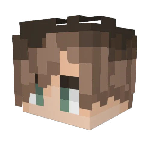 Cain0864 Minecraft avatar head, 3D render