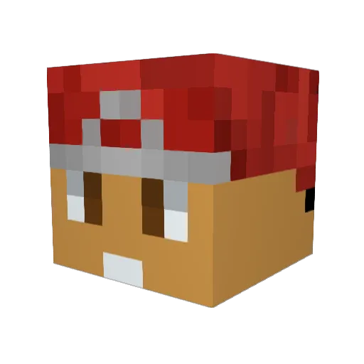 CainLimbo Minecraft avatar head, 3D render