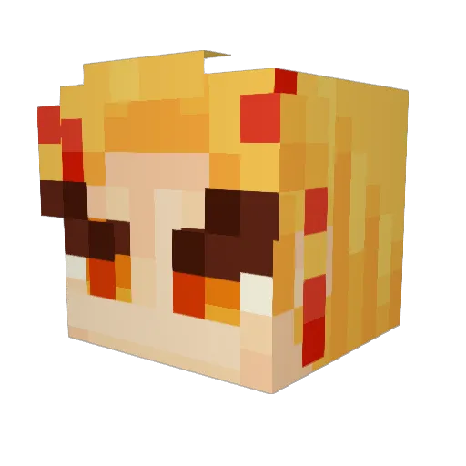 Cain_5877 Minecraft avatar head, 3D render