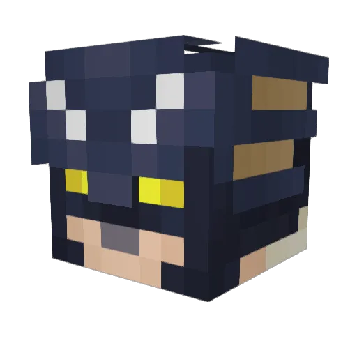 Caine716 Minecraft avatar head, 3D render