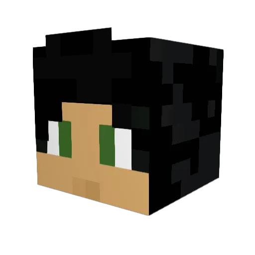 Cainthedead Minecraft avatar head, 3D render