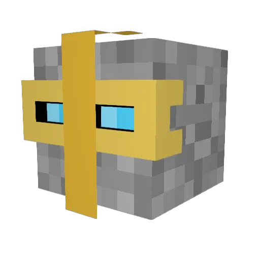 Cainy_ Minecraft avatar head, 3D render
