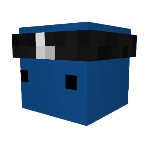 CaioAMC Minecraft avatar head, 3D render