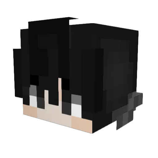 CaioCR Minecraft avatar head, 3D render