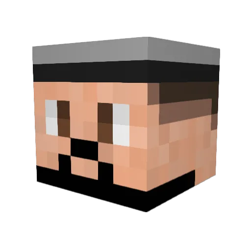 CaioG14 Minecraft avatar head, 3D render