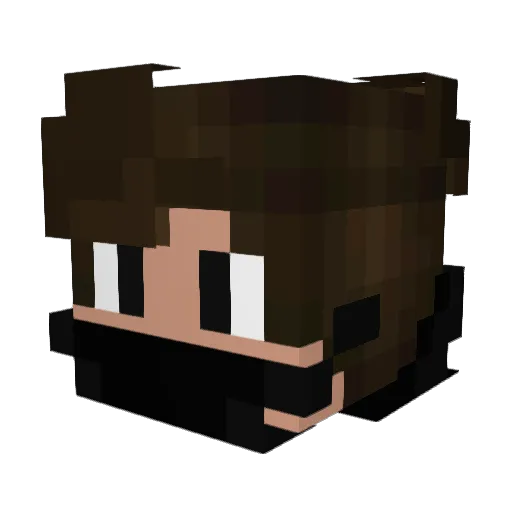 CaioPodusco Minecraft avatar head, 3D render