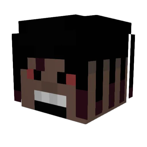CaioRissa Minecraft avatar head, 3D render