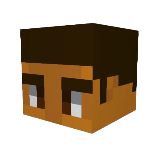 CaioTMarques Minecraft avatar head, 3D render
