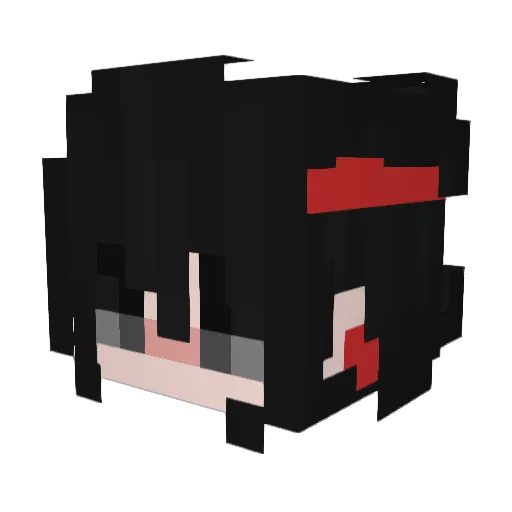 CaioXAo Minecraft avatar head, 3D render