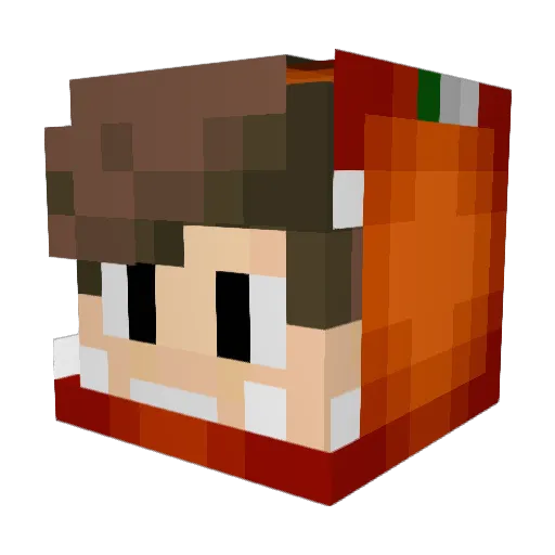 Caio_Sama Minecraft avatar head, 3D render
