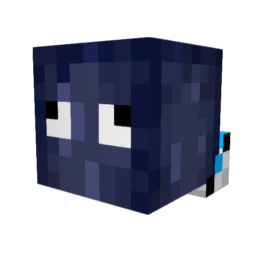 Caioof Minecraft avatar head, 3D render