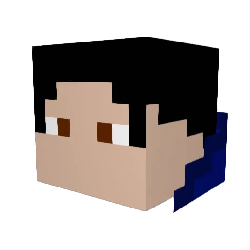 CaiovLaborda Minecraft avatar head, 3D render