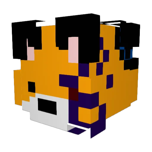 CaioxBZ Minecraft avatar head, 3D render