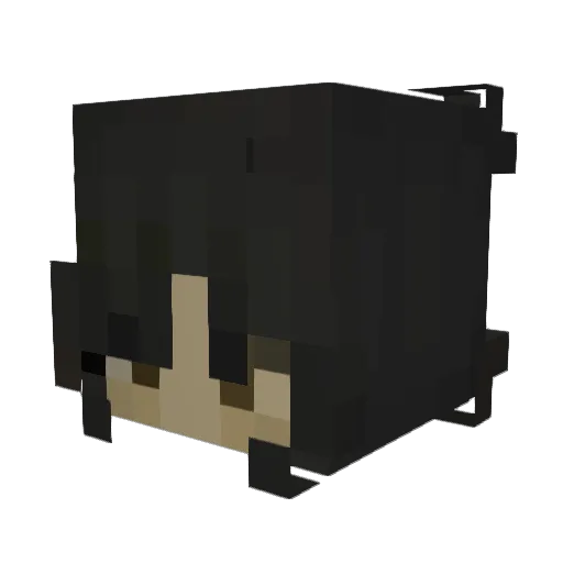 CairusCyn Minecraft avatar head, 3D render