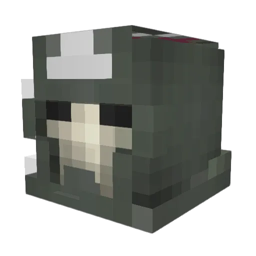 Caisr Minecraft avatar head, 3D render