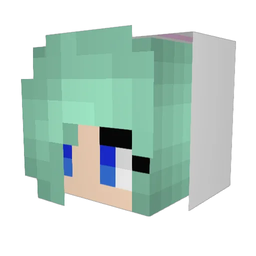 CaitBunny Minecraft avatar head, 3D render