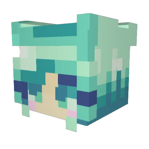 Caithe90 Minecraft avatar head, 3D render