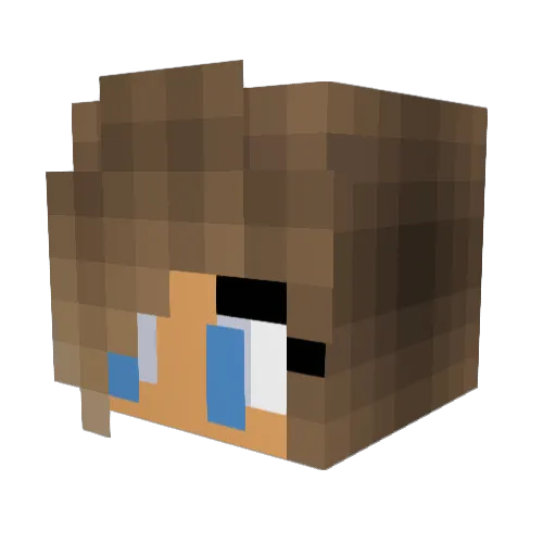 Caitlin240 Minecraft avatar head, 3D render