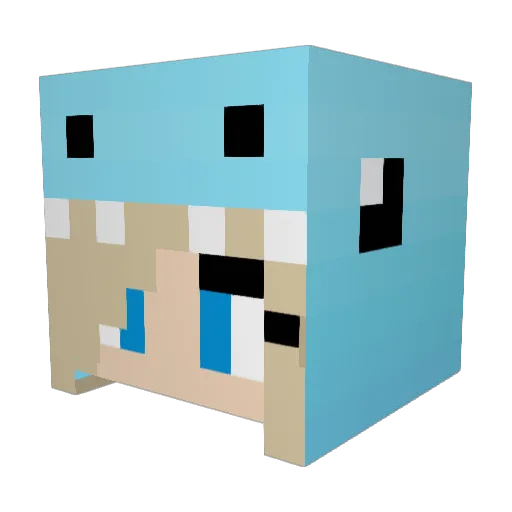 Caitlin648924 Minecraft avatar head, 3D render