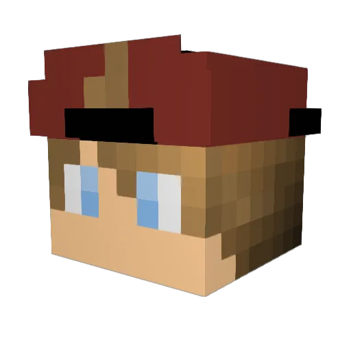 CaitlinFergie7 Minecraft avatar head, 3D render