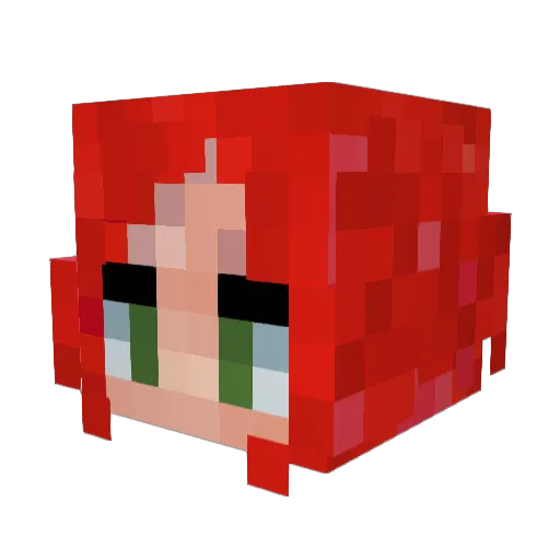Caitlin_1377 Minecraft avatar head, 3D render