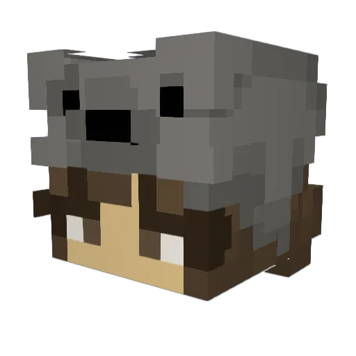 Caitlinth Minecraft avatar head, 3D render
