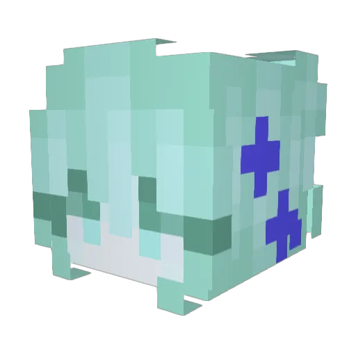 Caitro0 Minecraft avatar head, 3D render
