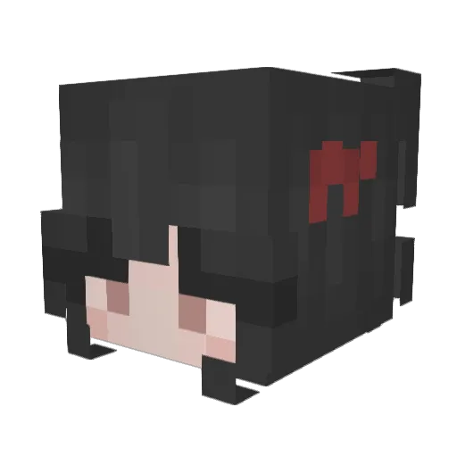 Caitryz Minecraft avatar head, 3D render