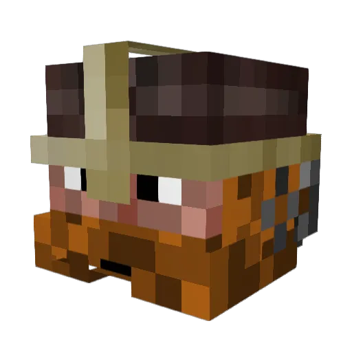 CaityP Minecraft avatar head, 3D render