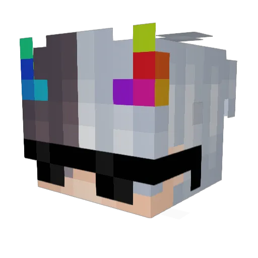 Caiuam Minecraft avatar head, 3D render