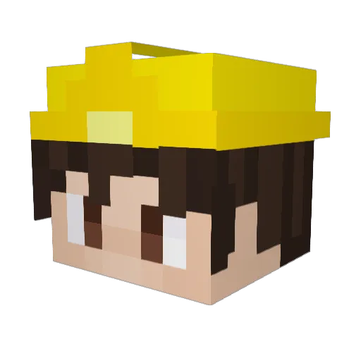 CaiusAUrrin Minecraft avatar head, 3D render