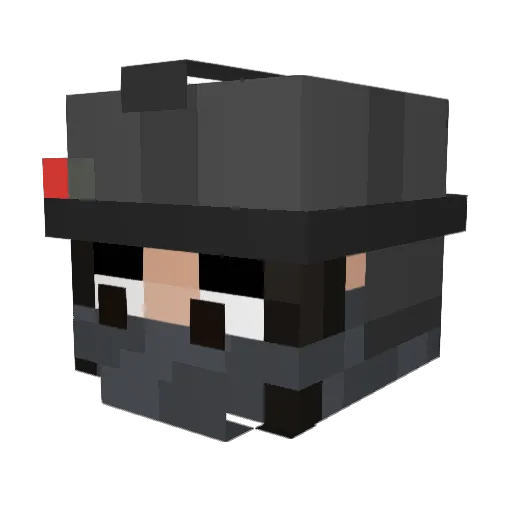 CajSxto Minecraft avatar head, 3D render