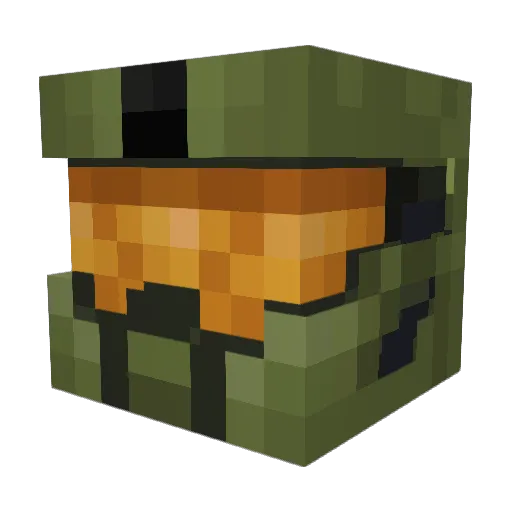 Cajofavi2 Minecraft avatar head, 3D render