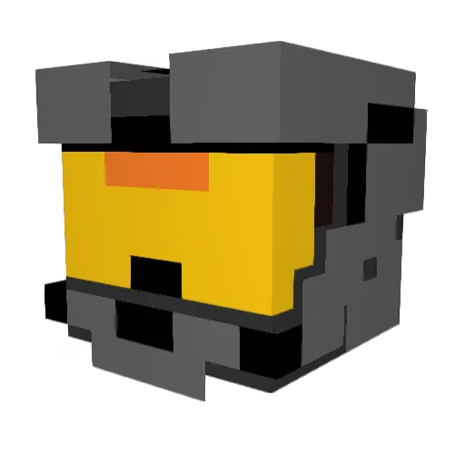 Cajonez Minecraft avatar head, 3D render