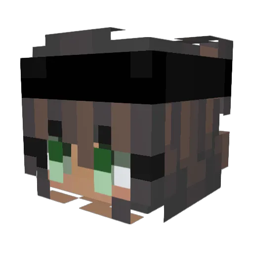 Cajsa09 Minecraft avatar head, 3D render