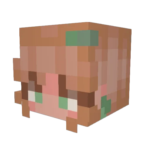 Cajser2012 Minecraft avatar head, 3D render