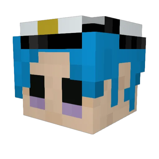 Cajun_Steve Minecraft avatar head, 3D render