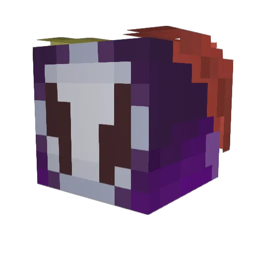 Cak6 Minecraft avatar head, 3D render