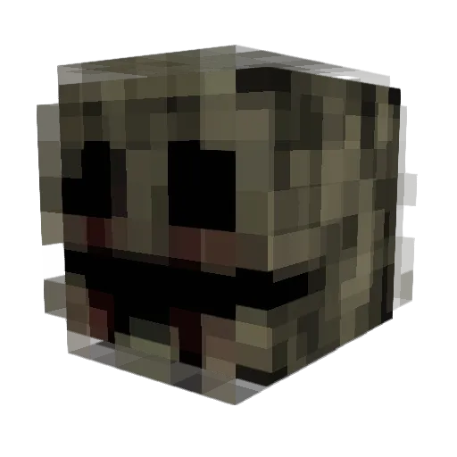 Cake1330 Minecraft avatar head, 3D render