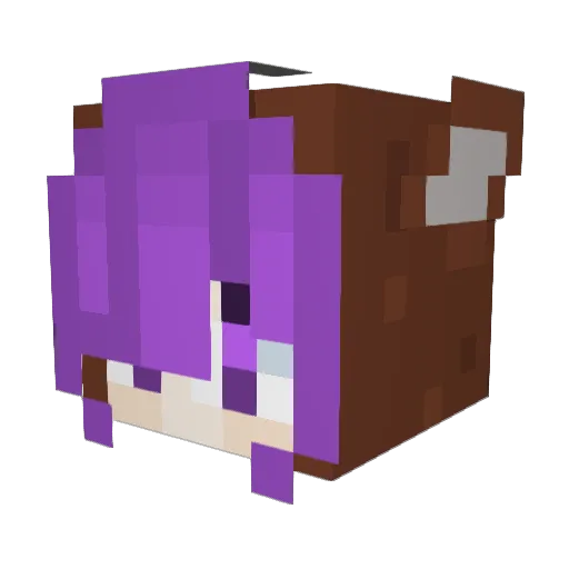 CakeAndBanana Minecraft avatar head, 3D render
