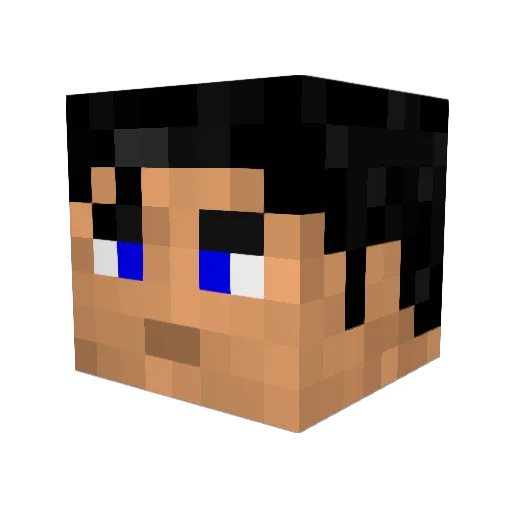 CakeFTWin Minecraft avatar head, 3D render