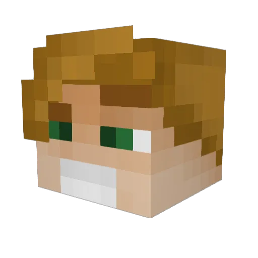 CakeFlake51 Minecraft avatar head, 3D render