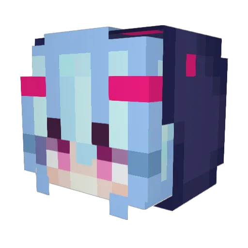 CakeGinger Minecraft avatar head, 3D render