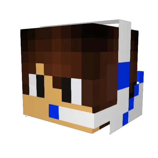 CakeKieranJr Minecraft avatar head, 3D render