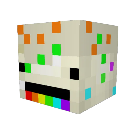 CakeKraver03 Minecraft avatar head, 3D render